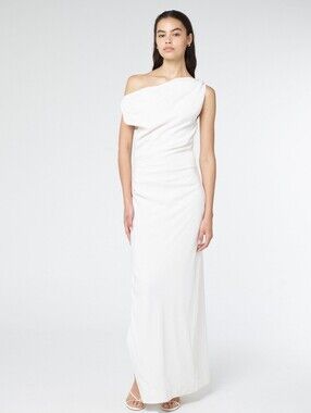 Third Form ATHENA OFF SHOULDER MAXI DRESS | Cloud
